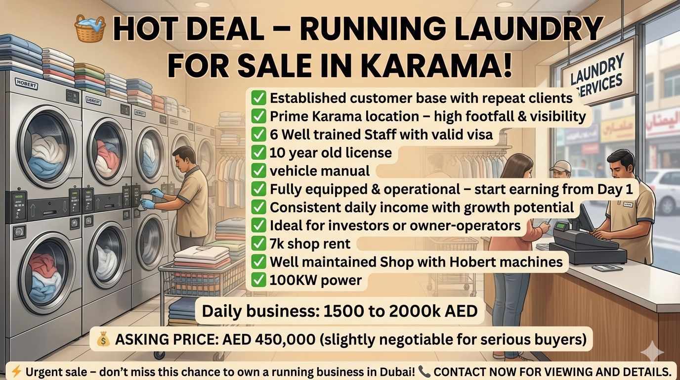 Business for Sale of Services Business at Dubai, Dubai, UAE